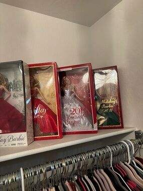 Holiday Barbie Collectible Dolls - Red, White, Green